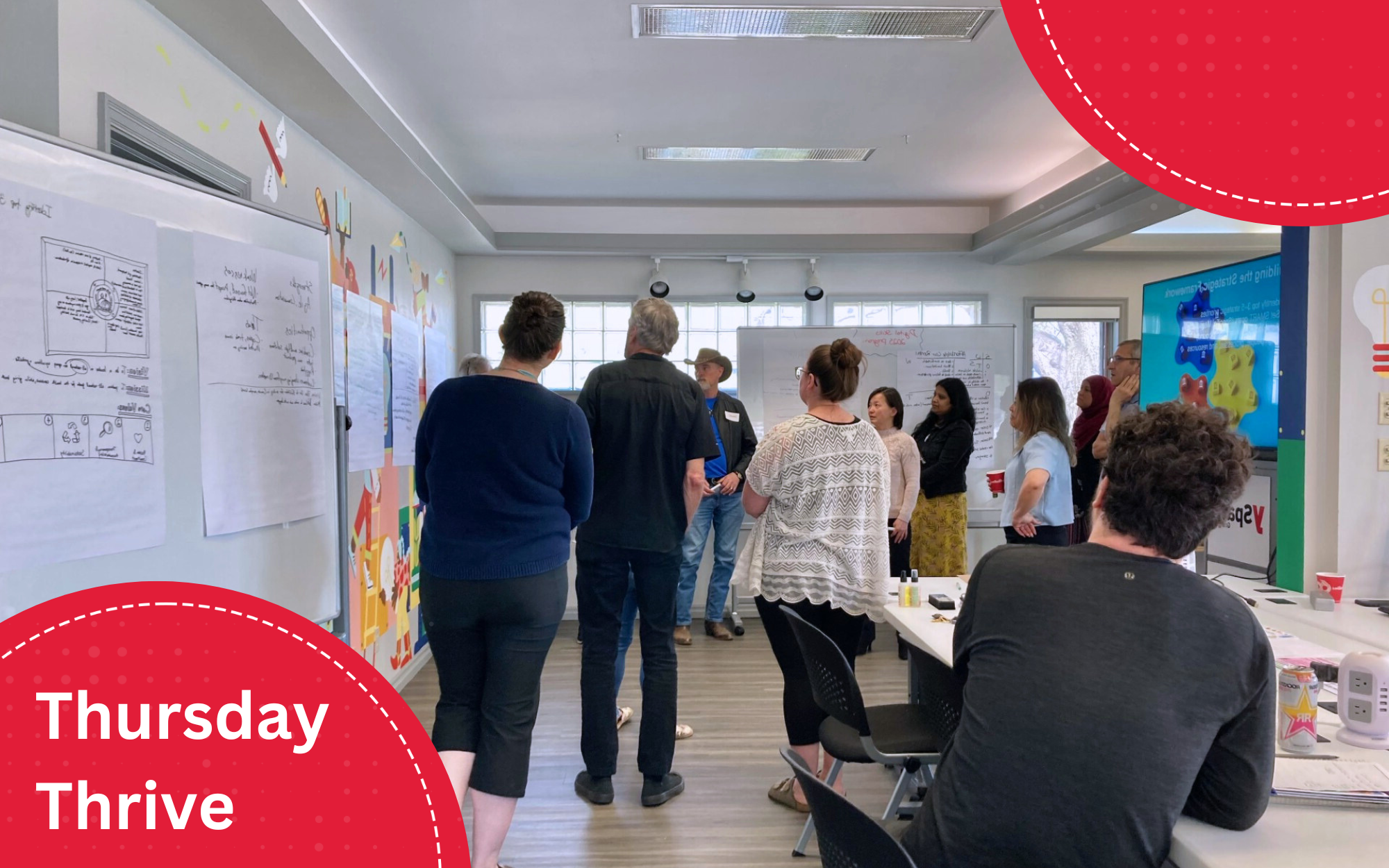 participants attending a networking business session at yspace